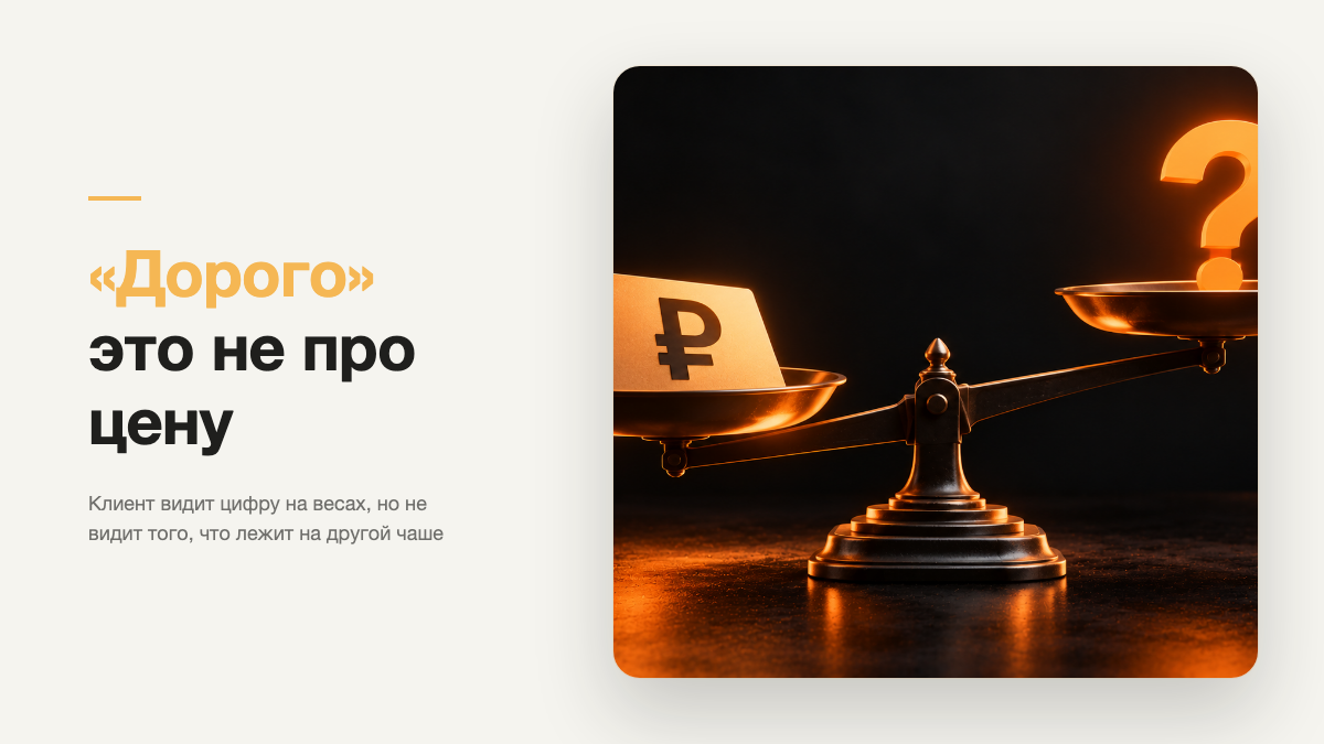 Как продавать, когда клиент говорит дорого и сравнивает цены?