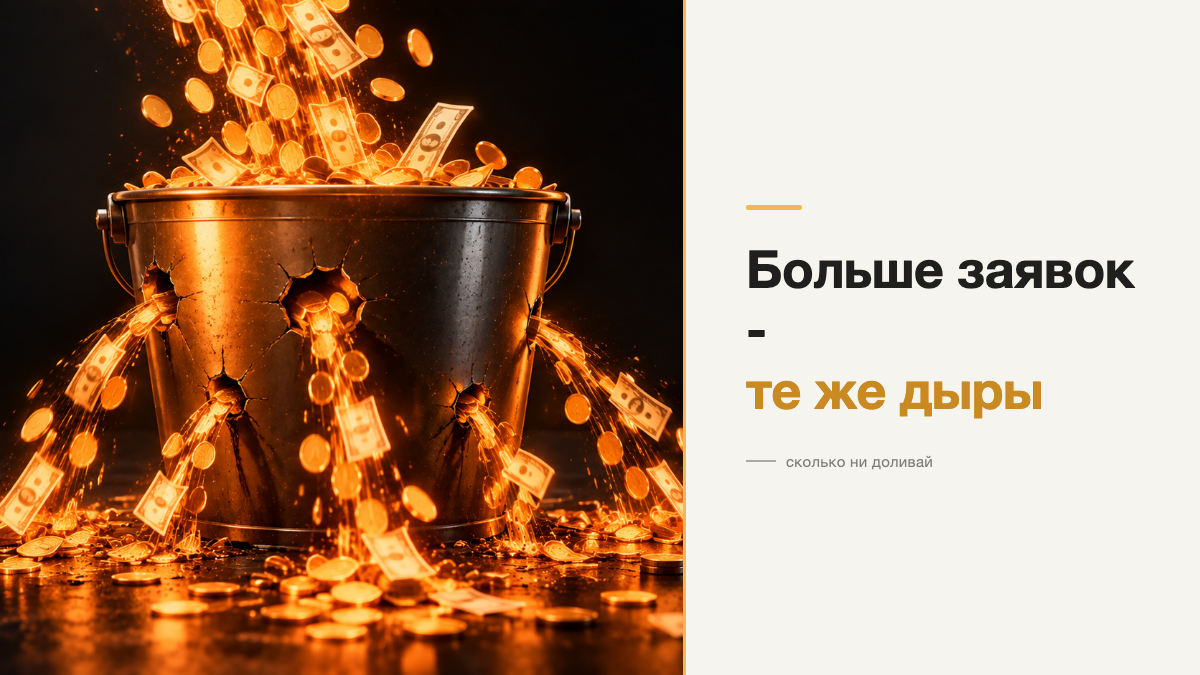 Заявки есть, а продаж нет: почему даже миллион лидов не спасёт?