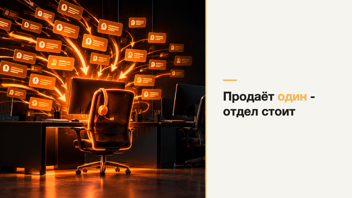 Почему руководитель отдела продаж закрывает сделки сам, а отдел стоит?